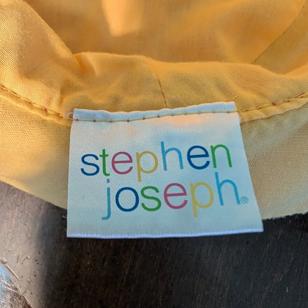 Cotton Stephen Joseph Bucket Hat Girls Pink Flower Llama